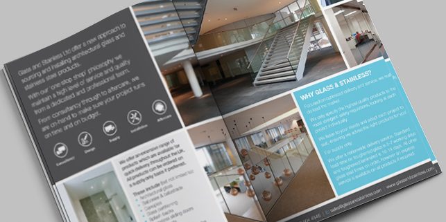 Brochure design for Glass and Stainless